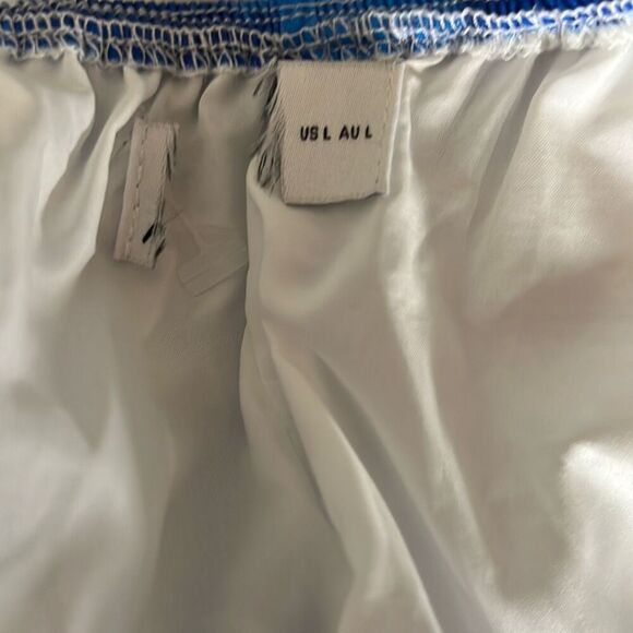 Petal & Pup FREDDIE MIDI DRESS - WHITE/BLUE Size Large Nwot - Picture 5 of 9